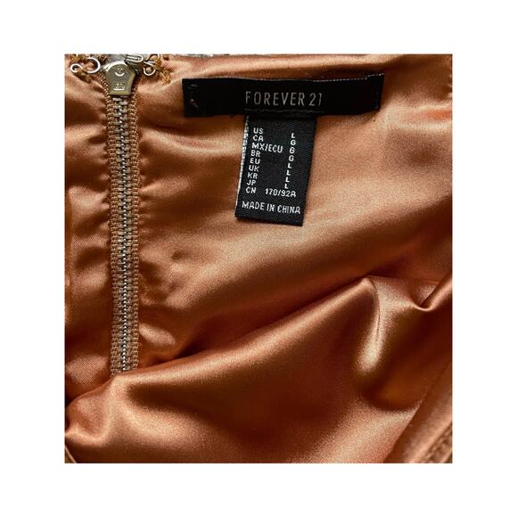 Forever 21 Womens/Teen Fringe Faux Sude Mini Skirt Size Large Western Fall - Picture 6 of 7